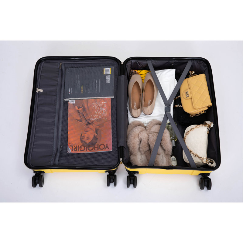 Ensemble de 3 valises durables avec serrure TSA Hardshell