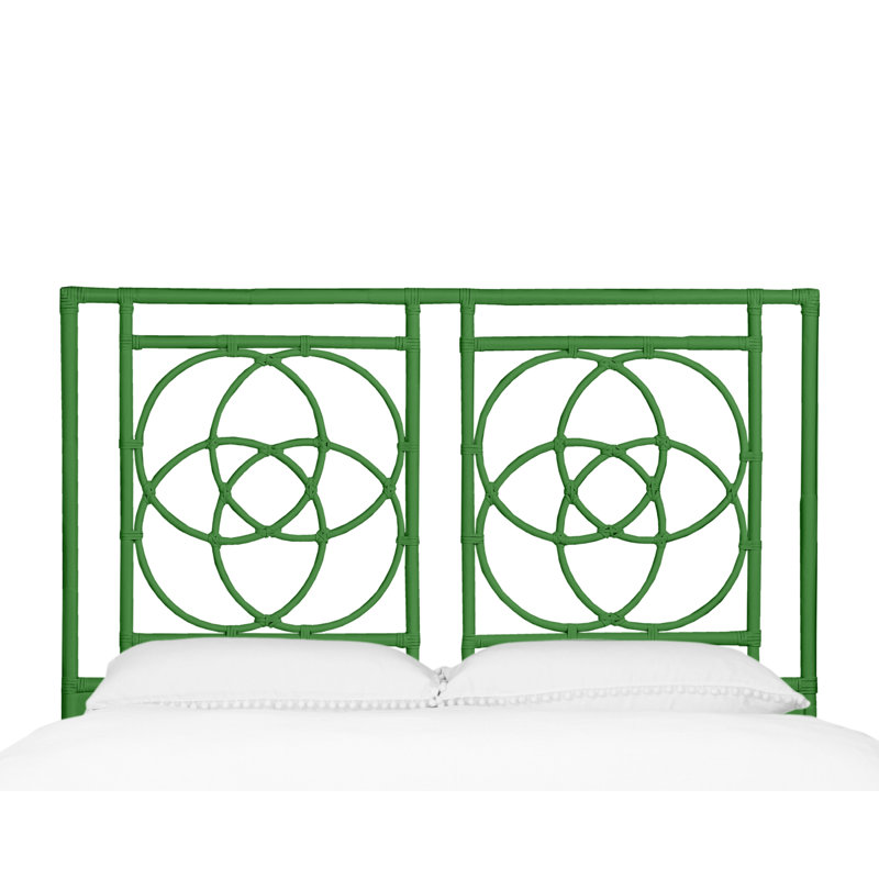 Emilia Open-Frame Headboard, Queen, Green