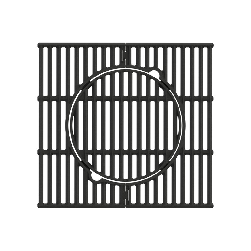 Grille multifonctionnelle en fonte A104, H 0,28 po x l 17,7 po x P 9,45 po