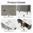 Laval 60" Single Sink Freestanding Bathroom Vanity with Engineered Marble Top-105275189-105275190