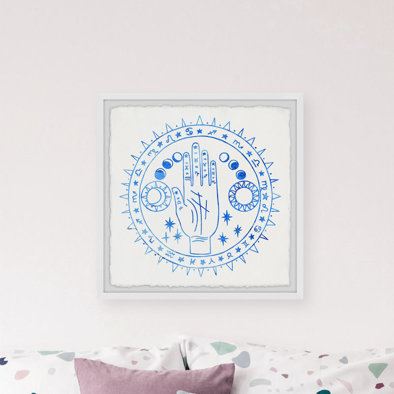Mystic Hands - Single Picture Frame Painting, 81cm H x 81cm W x 3.81cm D