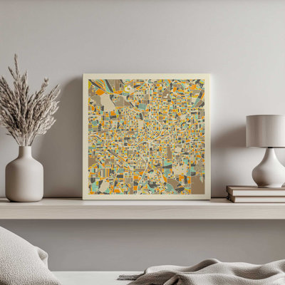 Atlanta Map by Jazzberry Blue Art Print