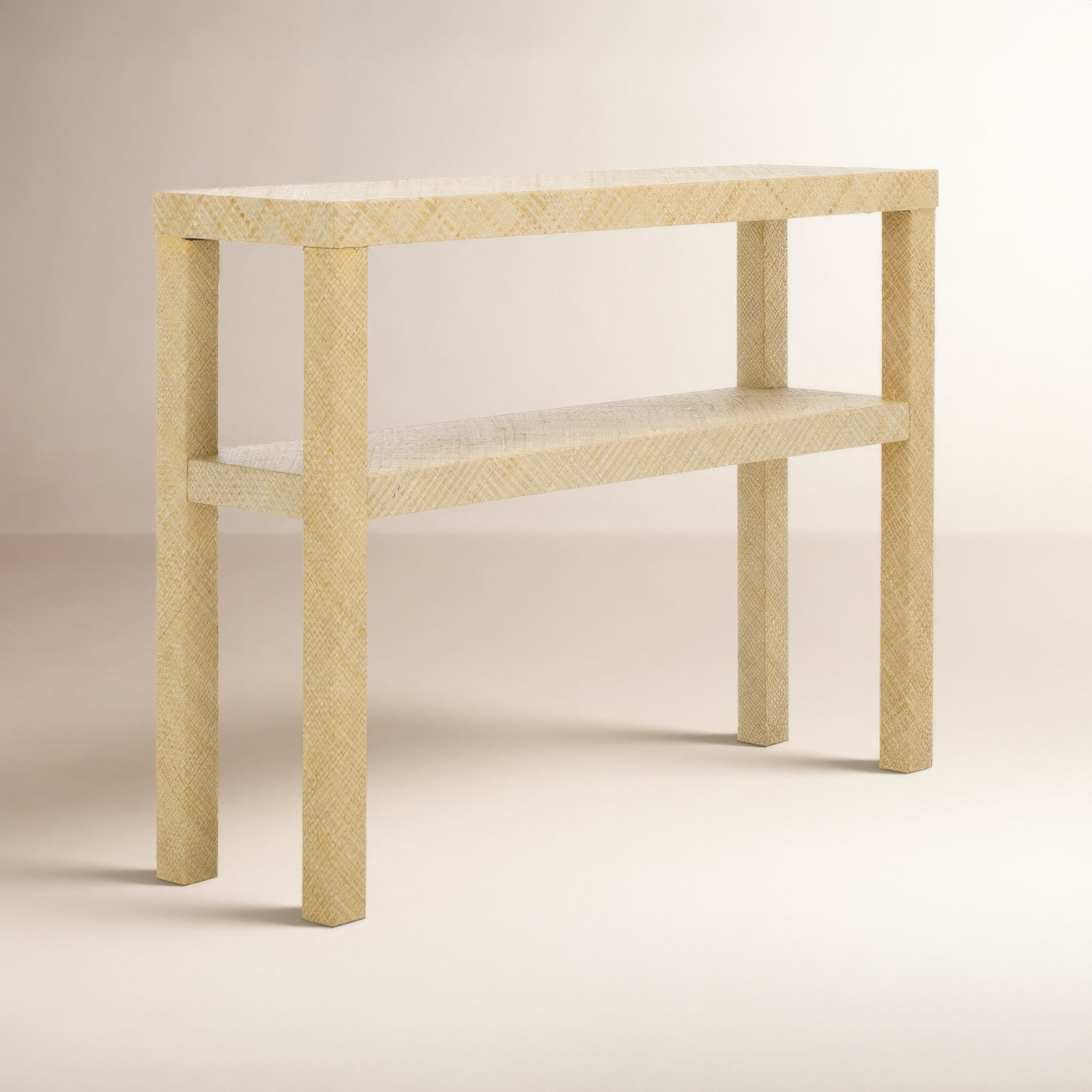 Breban 42" Console Table, Light Natural
