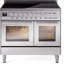 Cuisinière à induction ILVE Professional Plus II 40 pouces avec 6 éléments à induction (porte vitrée)-1215089381