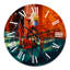 Bicyclette rouge avec seau - horloge murale rétro-60281555