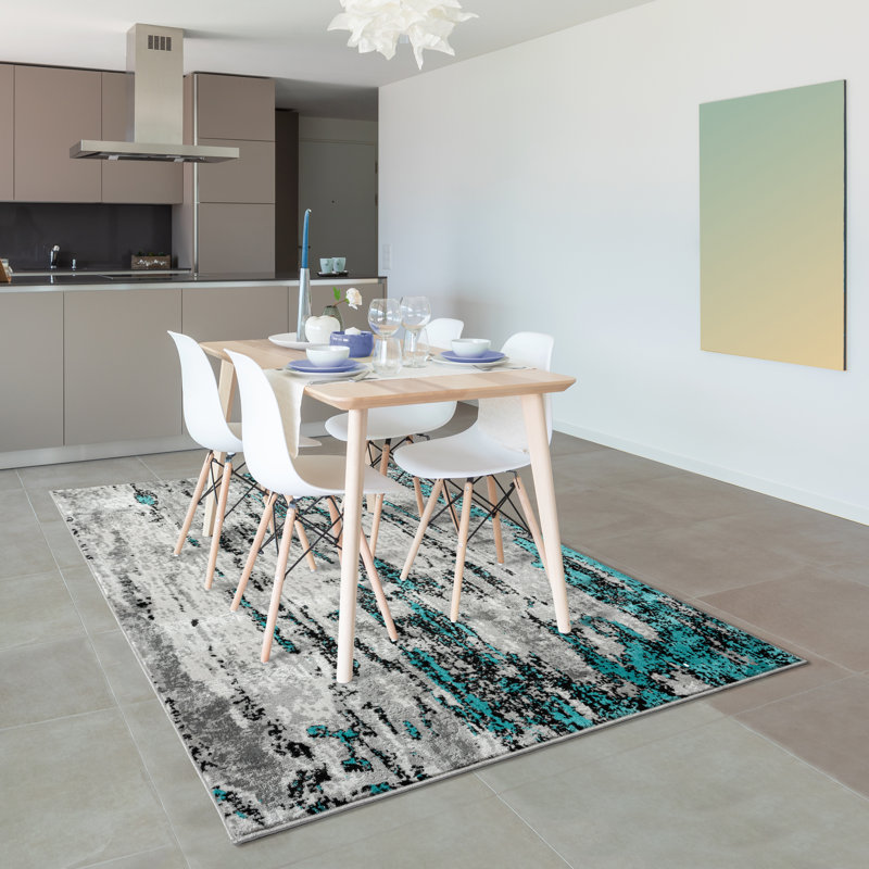 Abstract Indoor Rug, Rectangle 5' x 7'