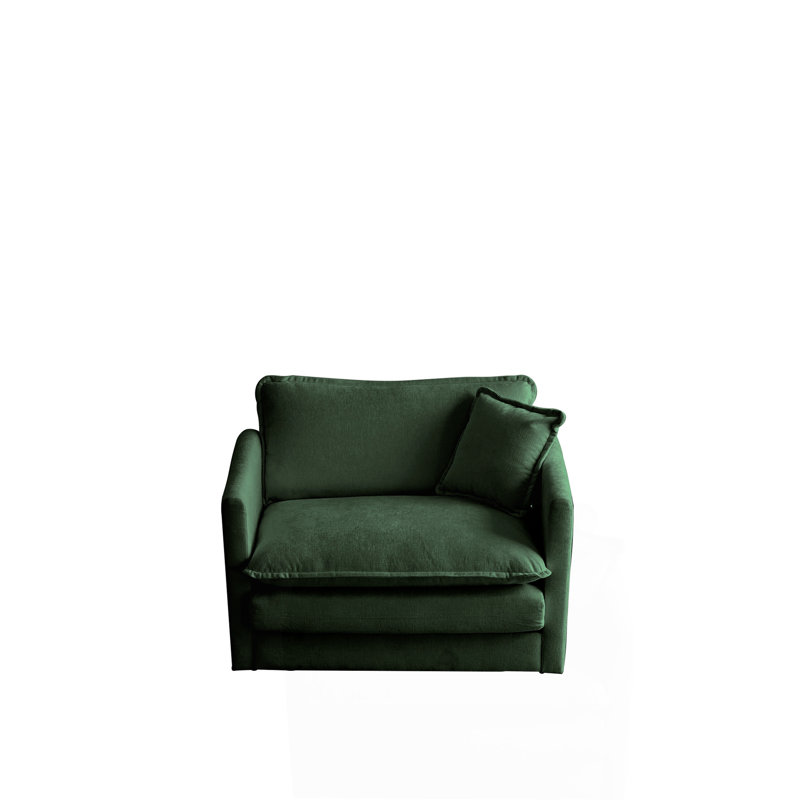 Fauteuil de lecture rembourré Comfy, Vert