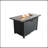 25'' H X 42'' W Steel Outdoor Fire Pit Table With Lid