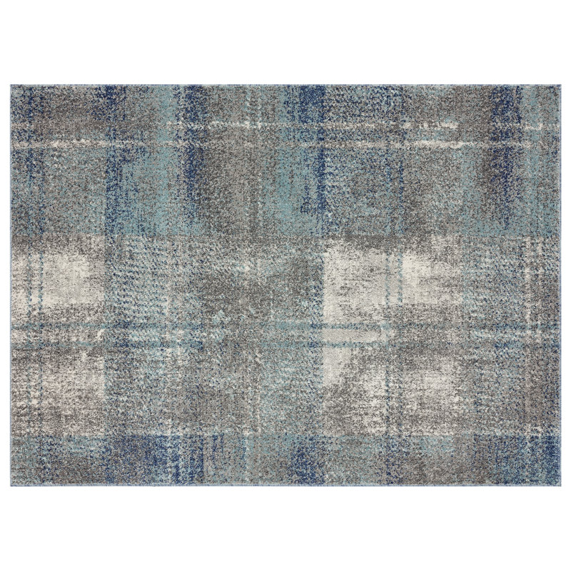 Tapis bleu clair Alaye, Rectangle 9 pi x 12 pi