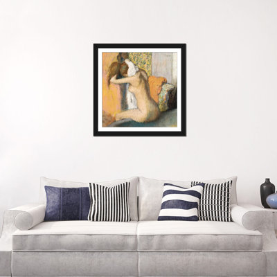 " After The Bath " by Edgar Degas Graphic Art