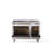 ILVE Nostalgie II 48 in Dual Fuel Range, 5 Burner, Griddle, Frenchtop-99298760-99298753