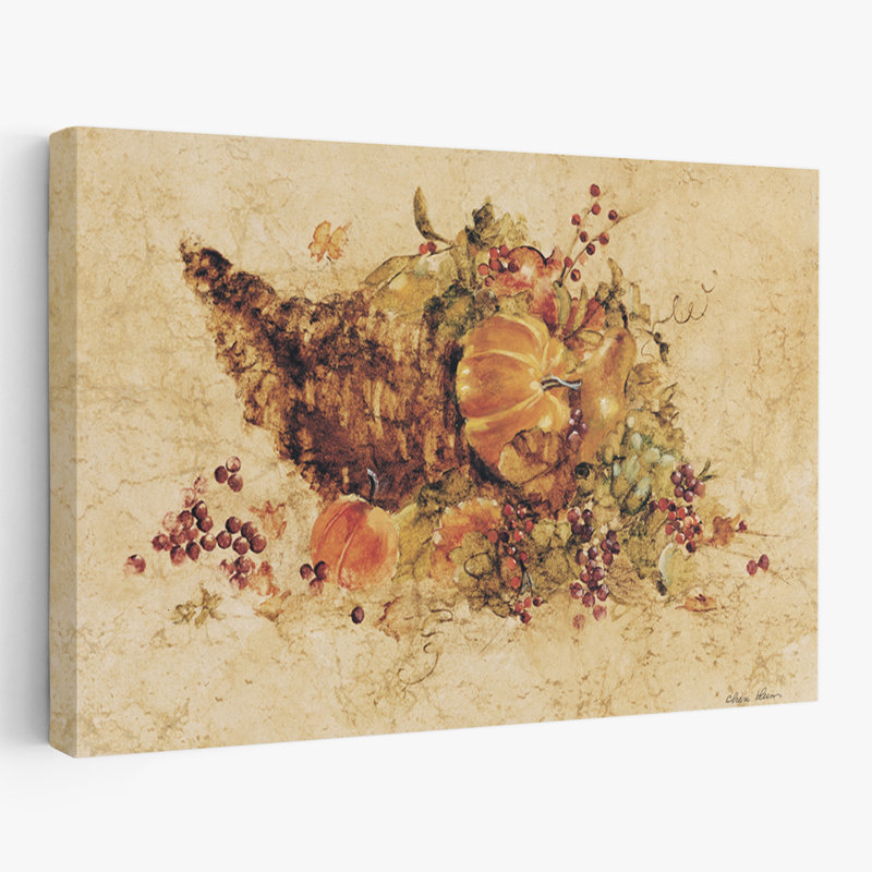 Cornucopia - art décoratif de corne d'automne brune, H 32 po x l 48 po
