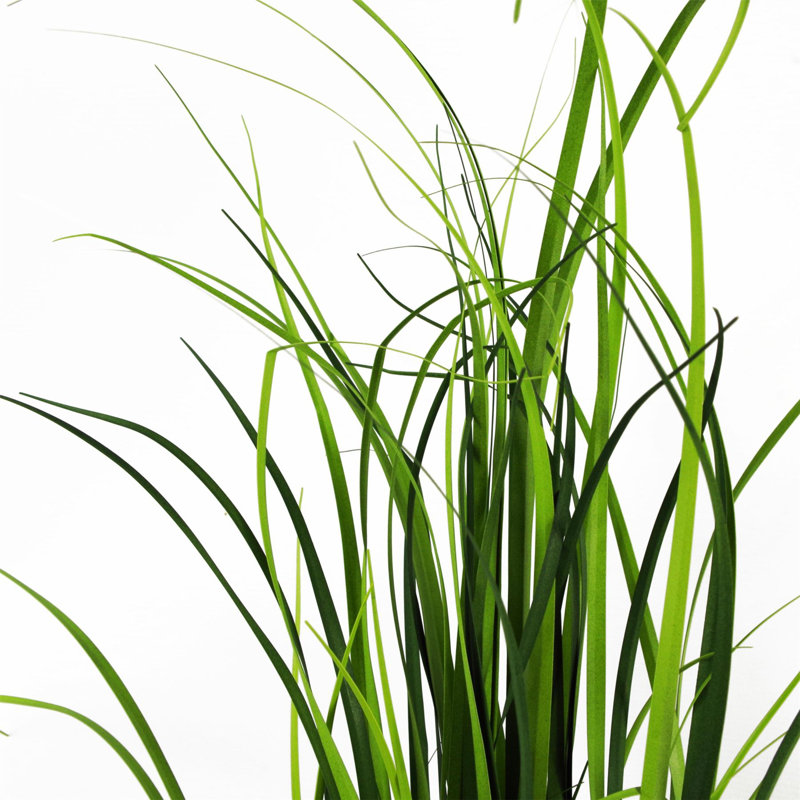60cm Faux Onion Grass Grass in Ceramic Pot, Pink