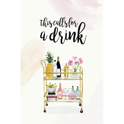 " Happy Hour At Home II " by Victoria Borges Painting Print