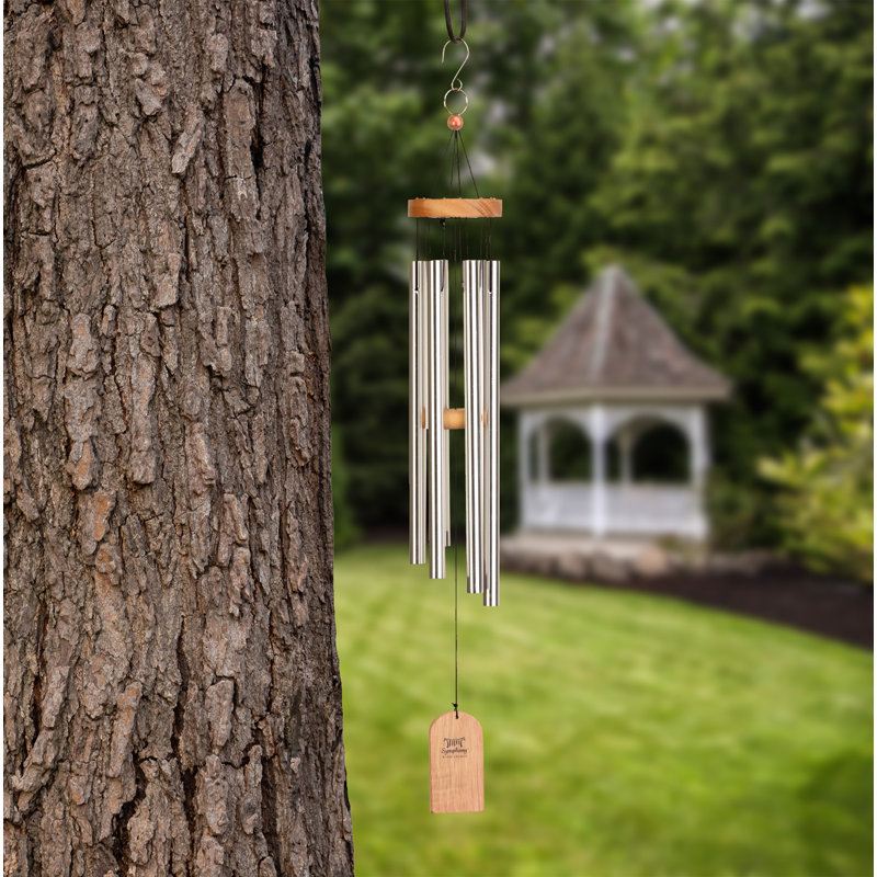Abstract Wind Chime, Silver