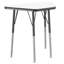 Table d'activité trapézoïdale effaçable à sec avec pieds réglables - blanc / noir-120151695-99093469-99093470