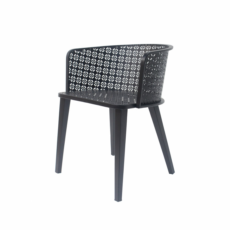 Ensemble de 2 chaises d'extérieur pour l'extérieur, Noir