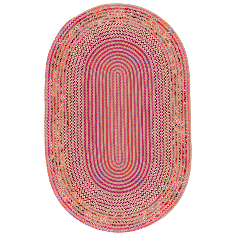 Adric Hand Woven Performance Abstract Rug, Oval 5' x 8'
