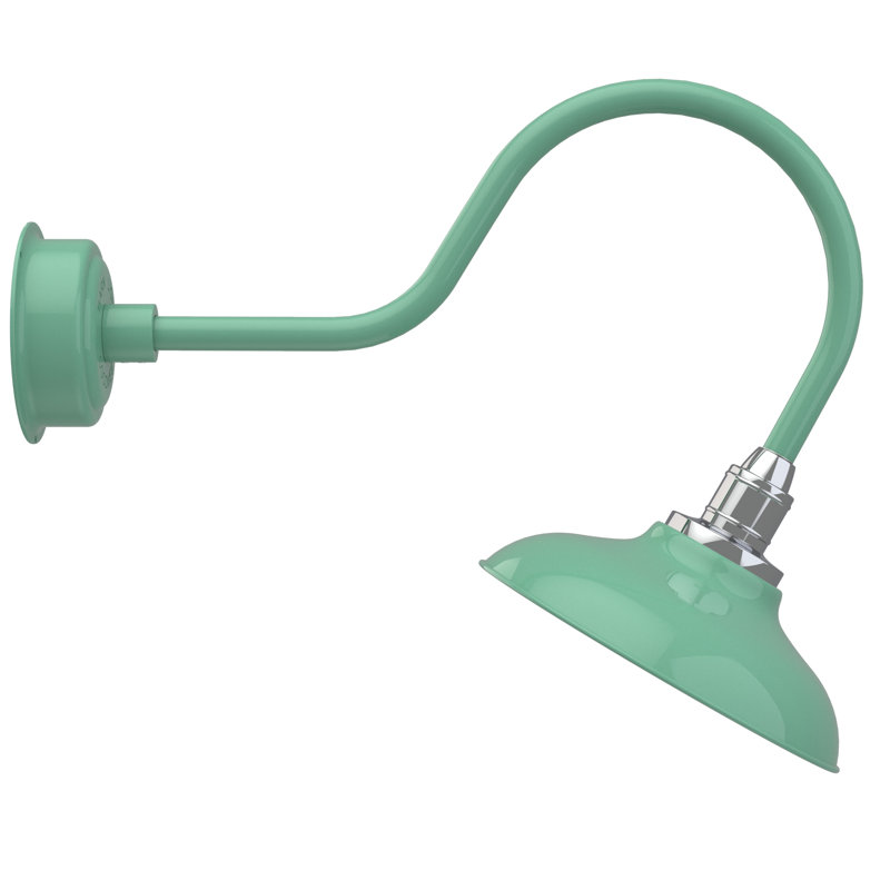 Luminaire de grange d’extérieur à del Ludwicka, H 8po x l 12 po x P 12 po, Jade