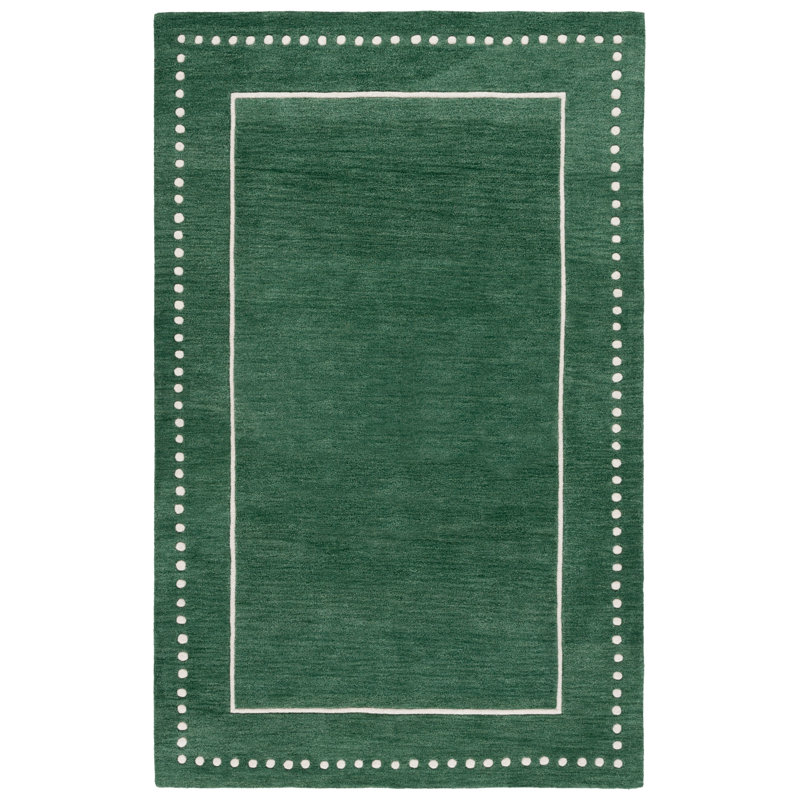 Tapis géométrique en laine touffeté à la main Bella 151, Rectangulaire 8 pi x 10 pi