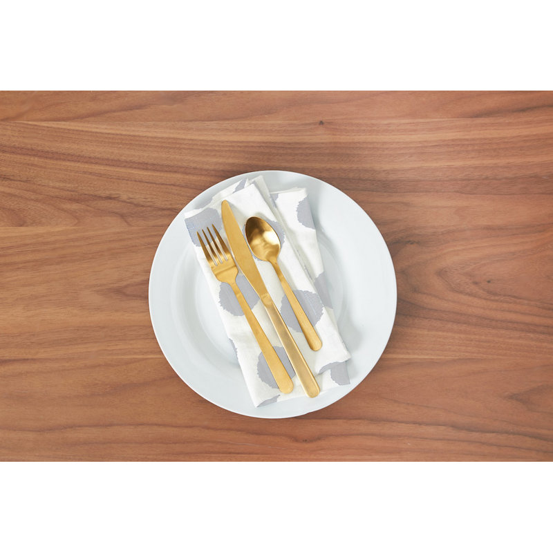 Serviette de table en coton 18 po, Gris