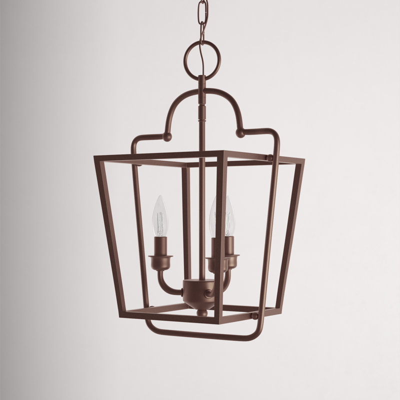 Luminaire suspendu géométrique à 3 lumières Artavion, Bronze huilé