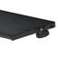 Extendable Dining Table 160cm Marble Effect Black X Leg 4-6 Seater Modern