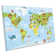 Map Of World Characters - Wrapped Canvas Art Prints