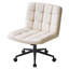 Chaise de bureau avec roulettes, chaise de bureau sans accoudoirs avec support lombaire, chaise d'ordinateur pivotante à 360 °-1763472706-1763472708