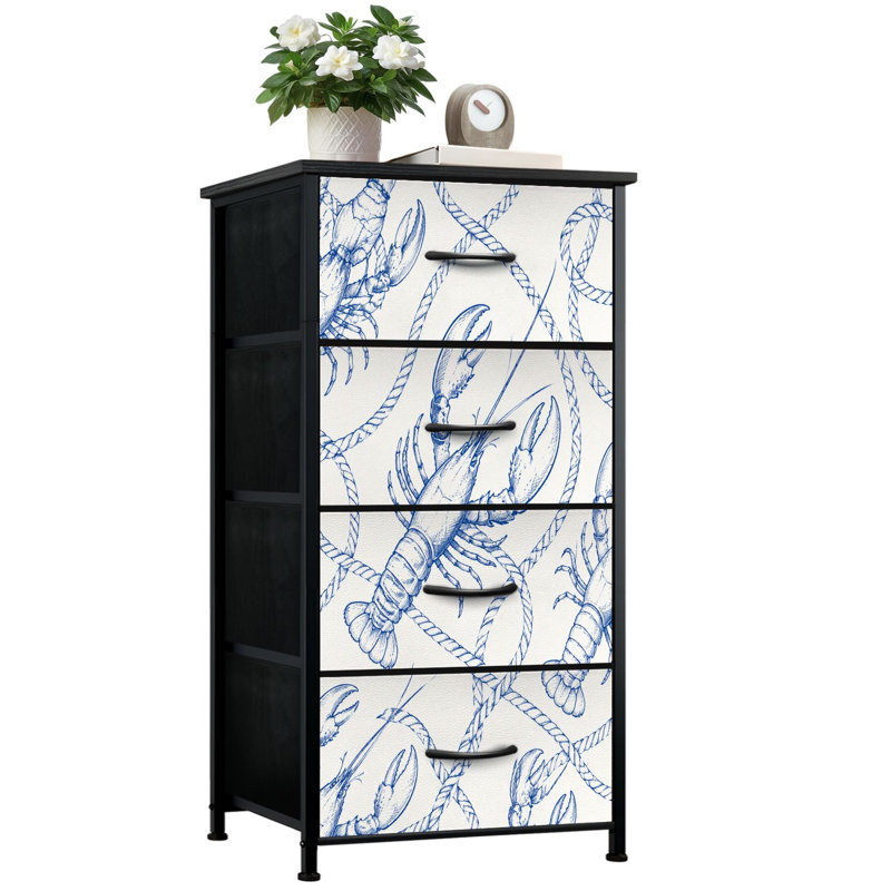 Commode de rangement verticale 4 tiroirs