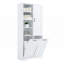 Armoire de rangement de salle de bain avec panier à linge inclinable