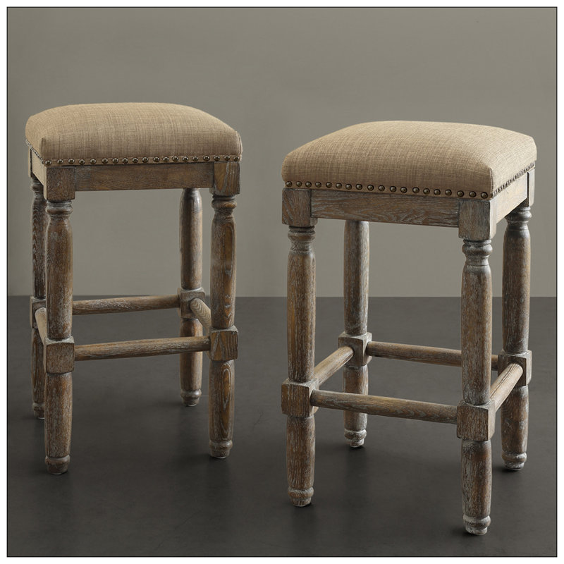 Tabouret de comptoir 26 Darrielle, Brun