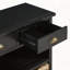 Console rétro avec paniers tissés jacinthe d'eau-821422418
