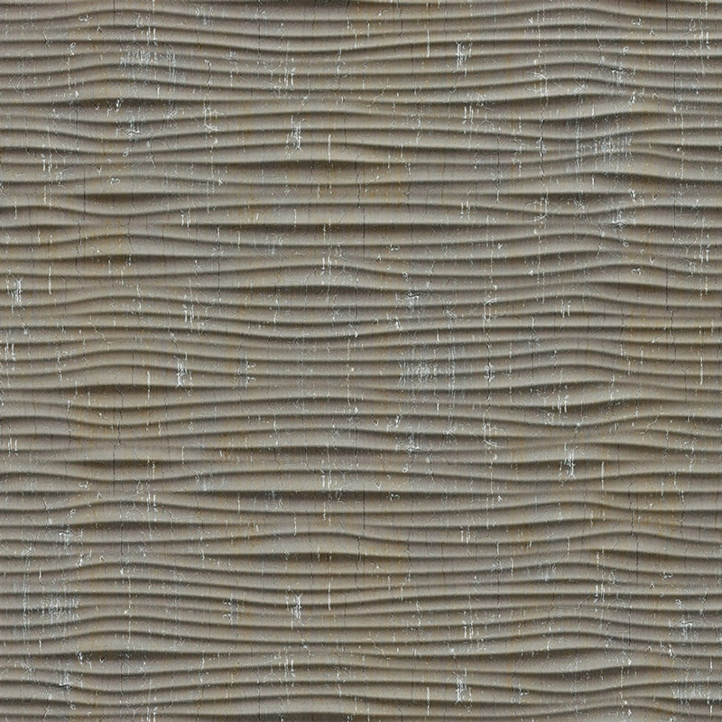 Gobi Horizontal MirroFlex 4ft. x 8ft. Glue Up PVC 3D Wall Panels 96 sq.ft., Vintage Metal