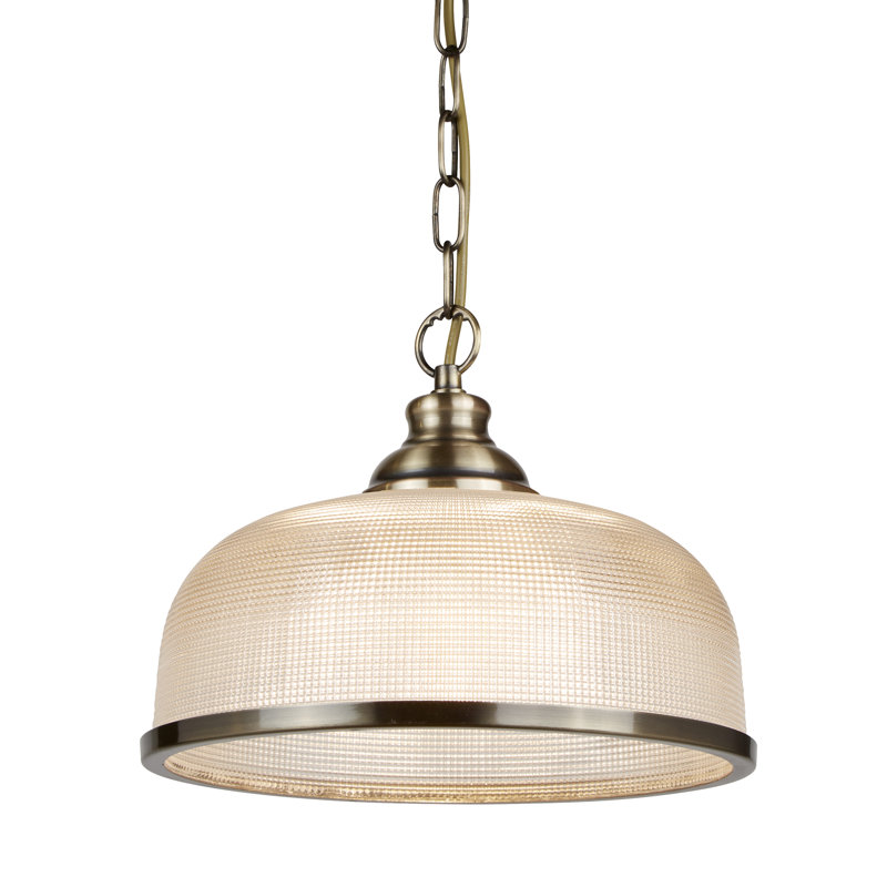 Asner 1 - Light Dome Pendant, Antique Brass