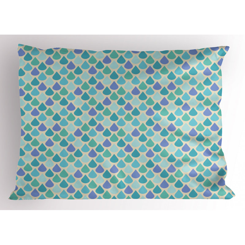 Tea Polyester Geometric Sham Set, Twin