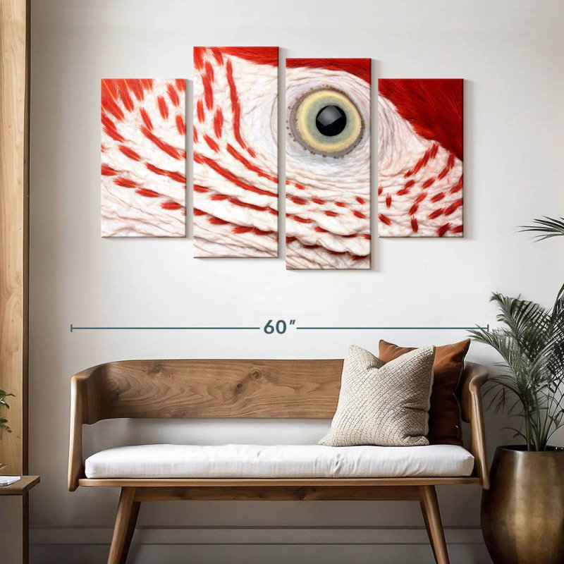 Brampt Macaw Parrot Eye, 32"H x 52"W