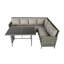 Alia Outdoor Rattan Corner Sofa And Table Set -88546602-88546601