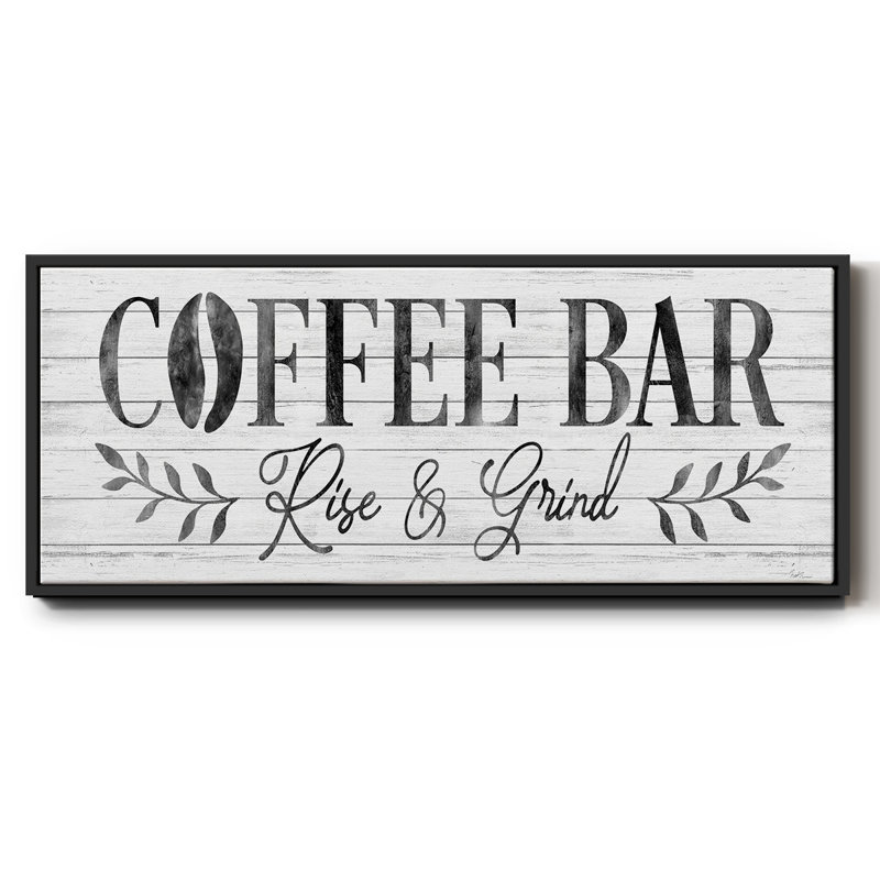Coffee Bar- Framed Canvas