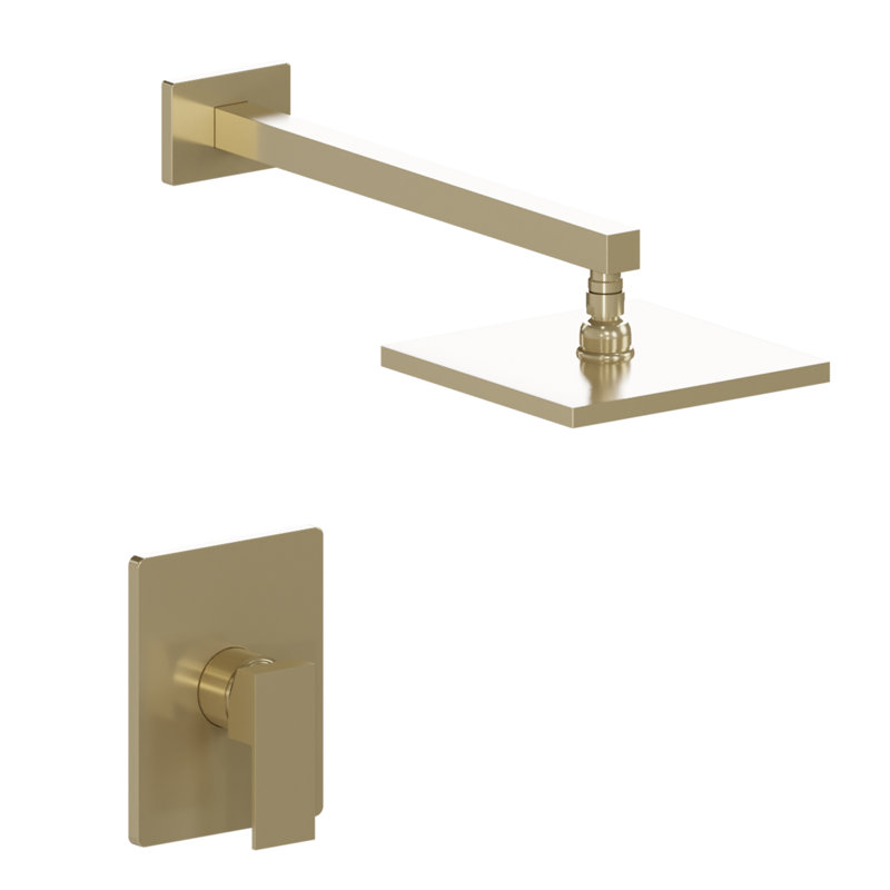 Zline Bliss Shower Faucet with Rough-in Valve and Temperature, Champagne Bronze