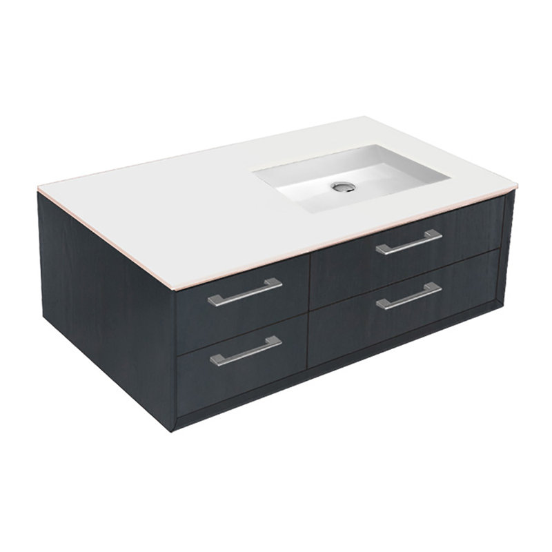 Gemelli 35.75'' W Single Bathroom Vanity Base, Ash Gray