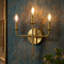 Appliques murales modernes à trois lumières de style bougie pour chambre à coucher, café, salle à manger, cuisine, salon
