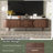 Mid-century Modern Tv Stand For 80 Inch Tvs, Dark Brown Entertainment Center With Storage, 70.8 X 15.5 X 18.1 Inches