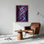 Art mural sur toile, rubans néon-449019080