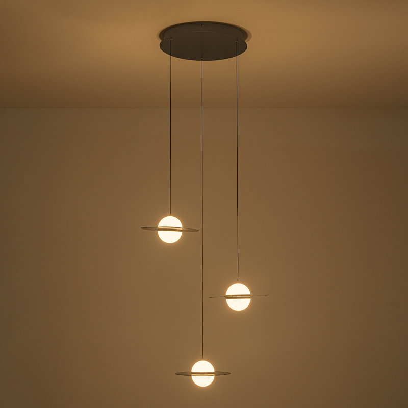 Luminaire suspendu 3 lumières DEL à intensité variable, 3 Head
