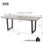 Parowan Extendable Dining Kitchen Table With Metal Legs, Smooth Glide Mechanism, Space Saving For Small Areas, Kitchen Home Table Furniture (1 Table)-1640693559