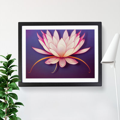 Otherworldly Lotus Flower - Single Picture Frame Print