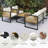 4-Piece Patio Conversation Set with Weather-Resistant Polyester Cushions for Backyard, Deck & Poolside Relaxation-1196227913