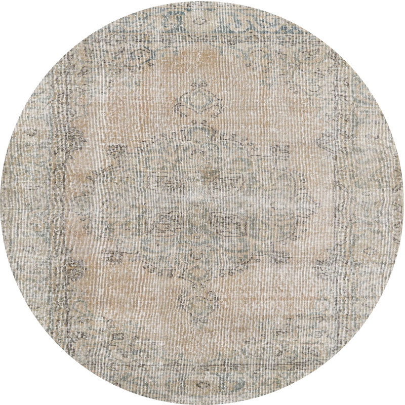 Afomia Oriental Indoor Rug, Round 4'