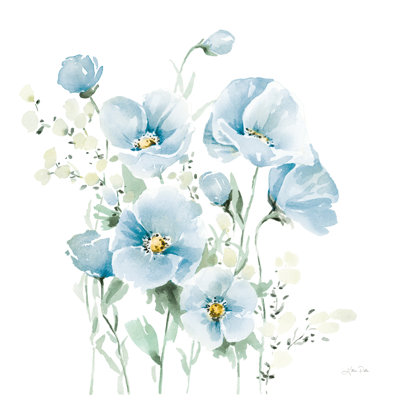 " Secret Garden Bouquet II Pale Blue " by Katrina Pete